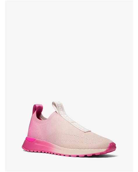 michael kors pink stripe sneakers|Michael Kors pink bodie sneaker.